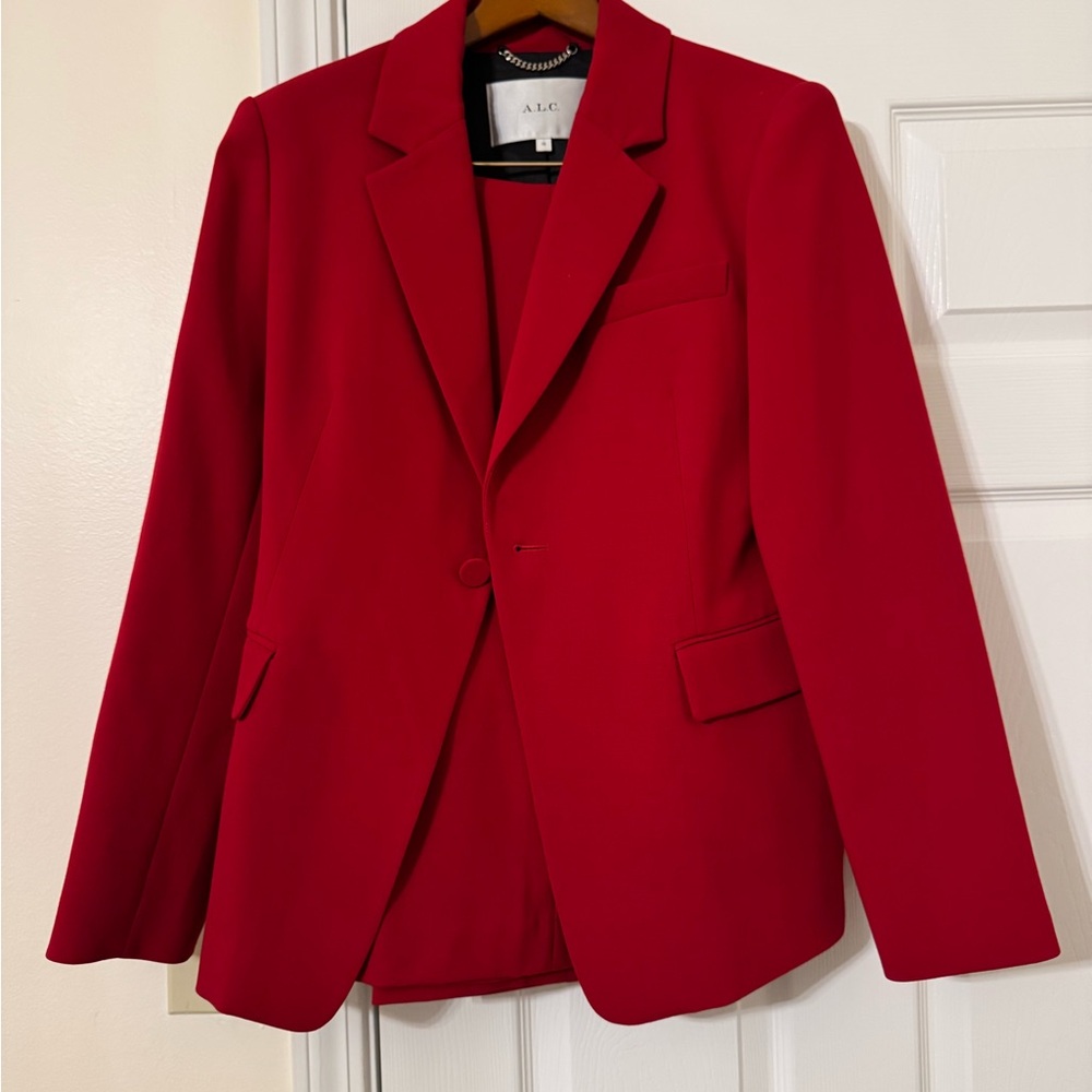 A.L.C. Bold Scarlet Blazer